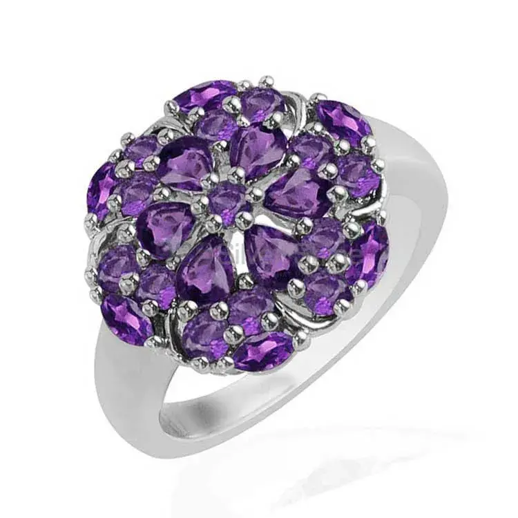 925 Sterling Silver Handmade Rings In Amethyst Gemstone Jewelry 925SR1727_1