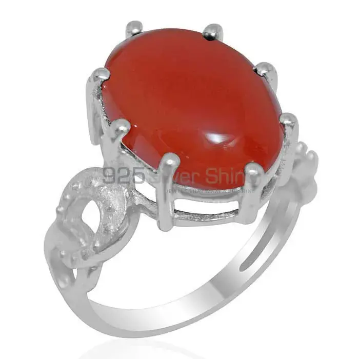 925 Sterling Silver Handmade Rings In Carnelian Gemstone Jewelry 925SR1873_0