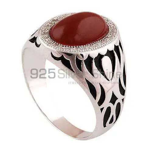 925 Sterling Silver Handmade Rings In Carnelian Gemstone Jewelry 925SR3986_0