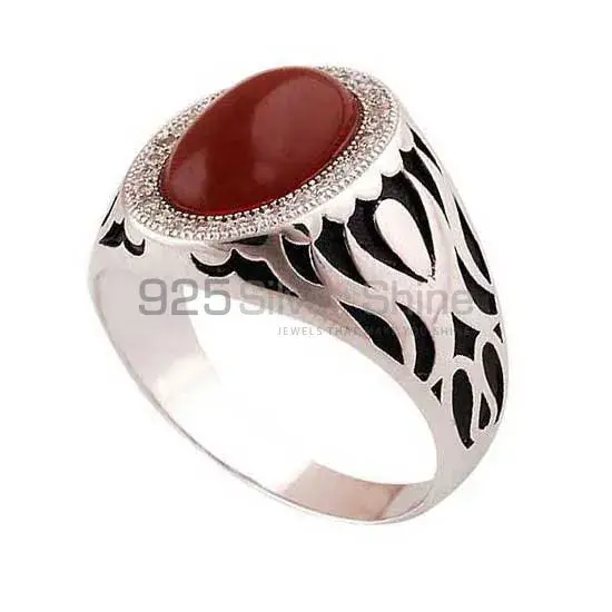 925 Sterling Silver Handmade Rings In Carnelian Gemstone Jewelry 925SR3986_1