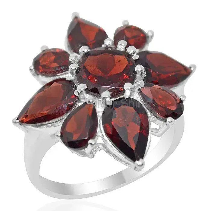 925 Sterling Silver Handmade Rings In Garnet Gemstone Jewelry 925SR2031_0