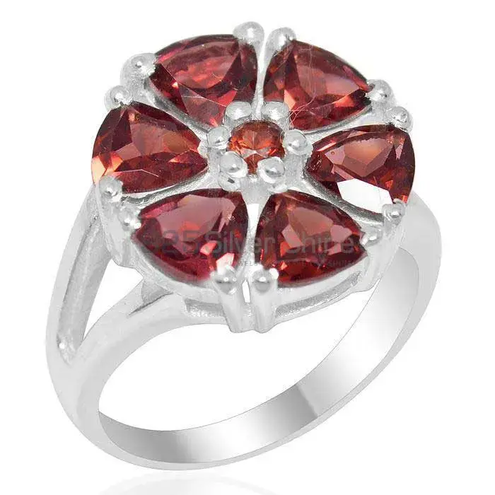 925 Sterling Silver Handmade Rings In Garnet Gemstone Jewelry 925SR2189