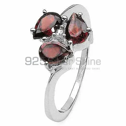 925 Sterling Silver Handmade Rings In Garnet Gemstone Jewelry 925SR3146_2