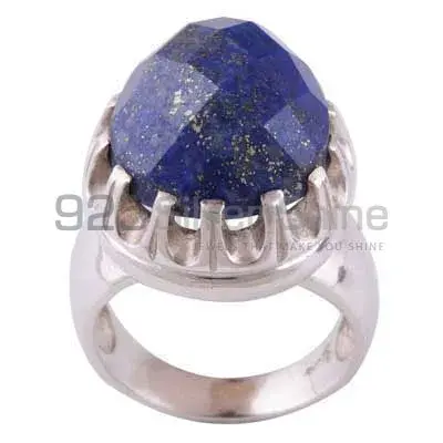 925 Sterling Silver Handmade Rings In Lapis Lazuli Gemstone Jewelry 925SR3477_0