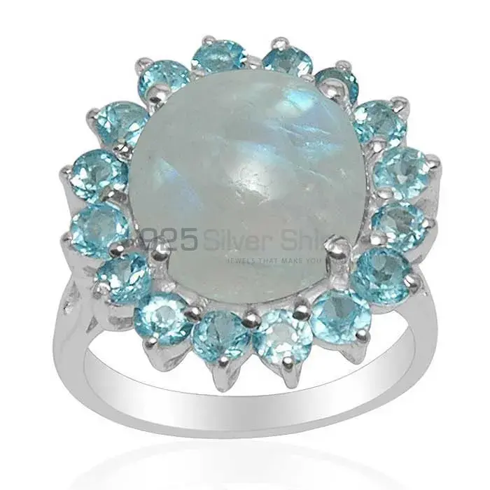 925 Sterling Silver Handmade Rings In Multi Gemstone Jewelry 925SR1490