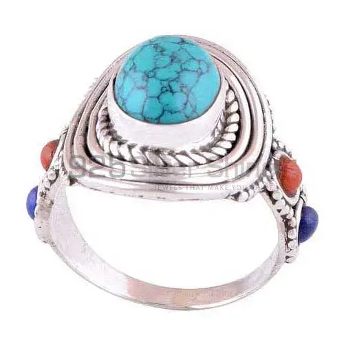 925 Sterling Silver Handmade Rings In Multi Gemstone Jewelry 925SR2988_0
