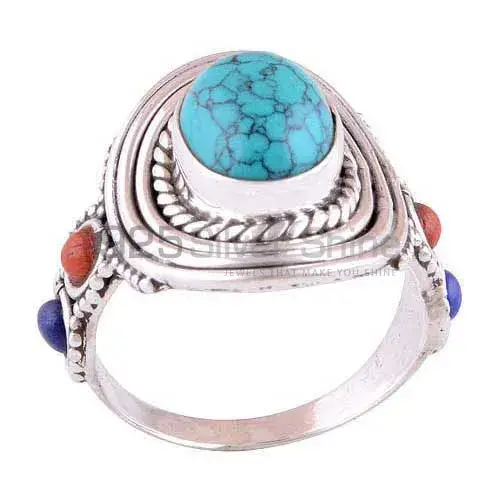 925 Sterling Silver Handmade Rings In Multi Gemstone Jewelry 925SR2988_1