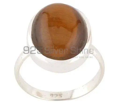 925 Sterling Silver Handmade Rings In Tiger's Eye Gemstone Jewelry 925SR2751