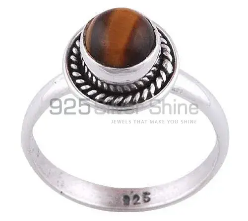 925 Sterling Silver Handmade Rings In Tiger's Eye Gemstone Jewelry 925SR2830_0