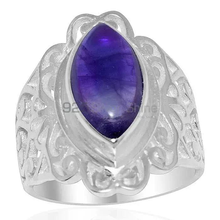 Amethyst Filigree Sterling Silver Rings 925SR1649_0