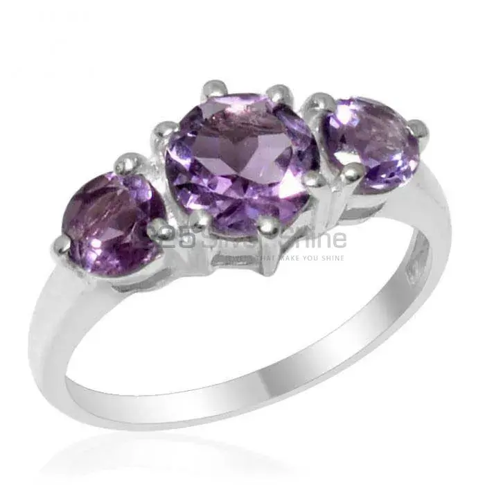 Filigree Sterling Silver Amethyst Rings 925SR1807_0