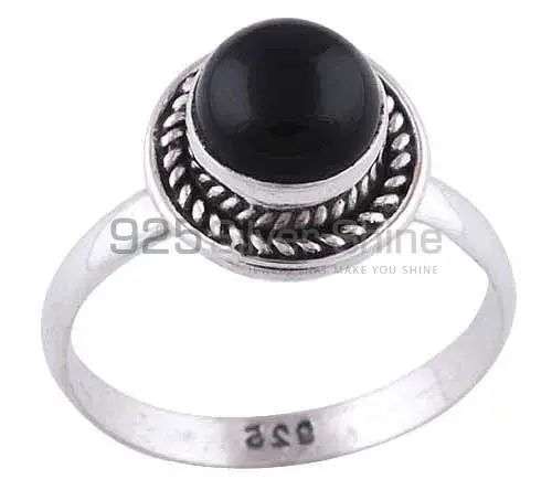 925 Sterling Silver Handmade Rings In Black Onyx Gemstone Jewelry 925SR2831_0