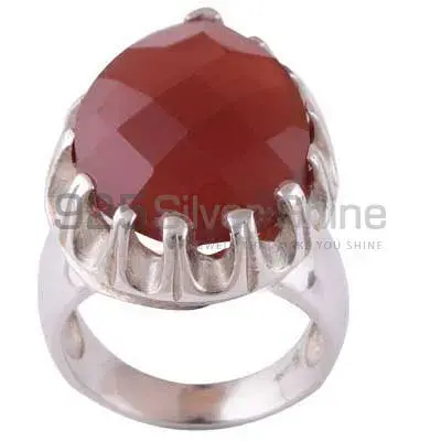 925 Sterling Silver Handmade Rings In Carnelian Gemstone Jewelry 925SR3478