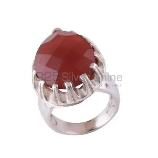 925 Sterling Silver Handmade Rings Suppliers In Carnelian Gemstone Jewelry 925SR3478_0