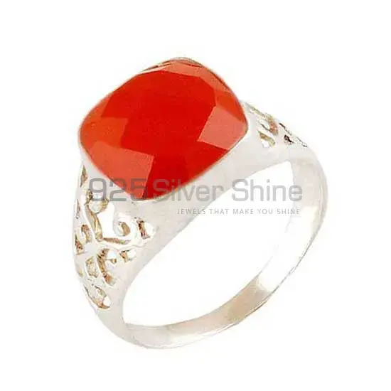 925 Sterling Silver Handmade Rings Suppliers In Carnelian Gemstone Jewelry 925SR4066_0