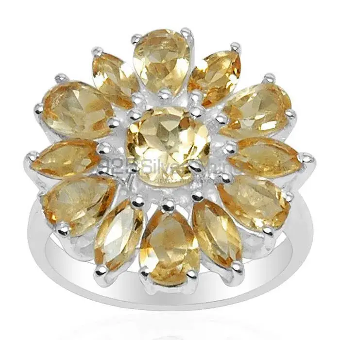 925 Sterling Silver Handmade Rings Suppliers In Citrine Gemstone Jewelry 925SR1570