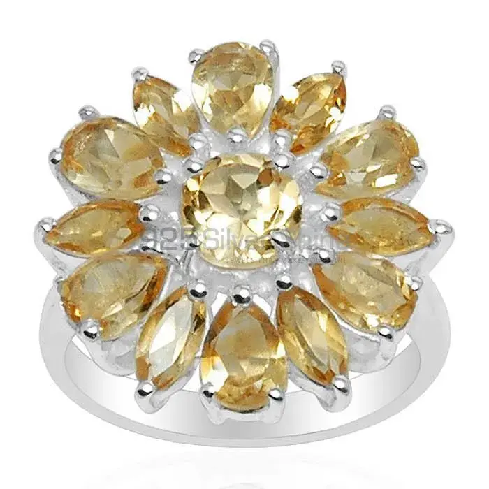 925 Sterling Silver Handmade Rings In Citrine Gemstone Jewelry 925SR1570_0