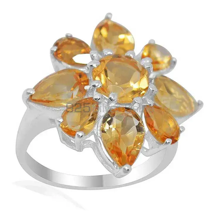 925 Sterling Silver Handmade Rings Suppliers In Citrine Gemstone Jewelry 925SR2032_0