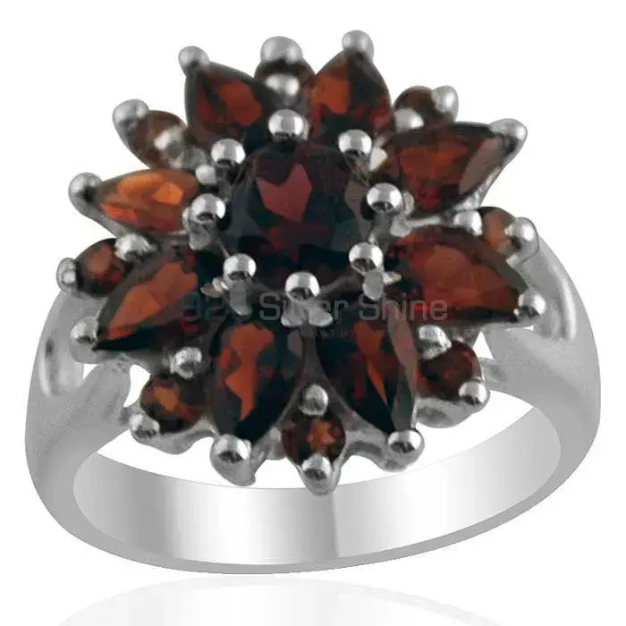 925 Sterling Silver Handmade Rings Suppliers In Garnet Gemstone Jewelry 925SR1412