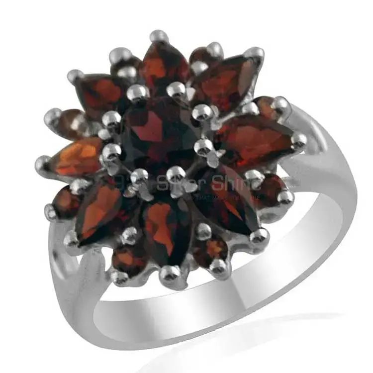 925 Sterling Silver Handmade Rings In Garnet Gemstone Jewelry 925SR1412_1
