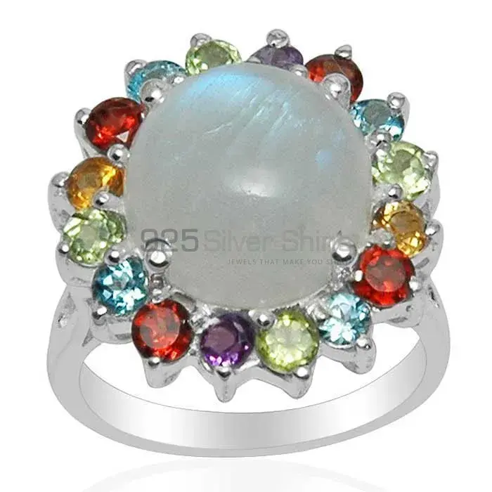 925 Sterling Silver Handmade Rings In Multi Gemstone Jewelry 925SR1491_0