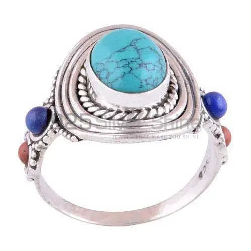 925 Sterling Silver Handmade Rings In Multi Gemstone Jewelry 925SR2989