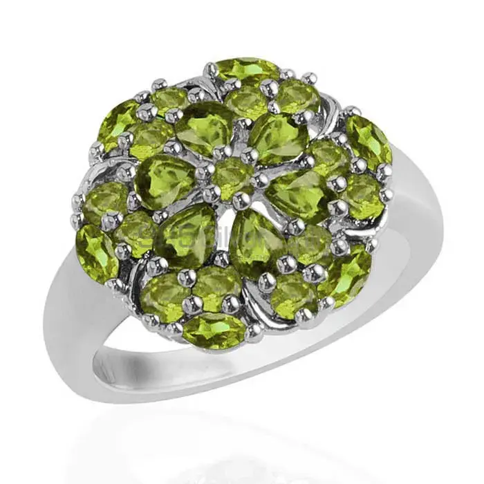 925 Sterling Silver Handmade Rings Suppliers In Peridot Gemstone Jewelry 925SR1728