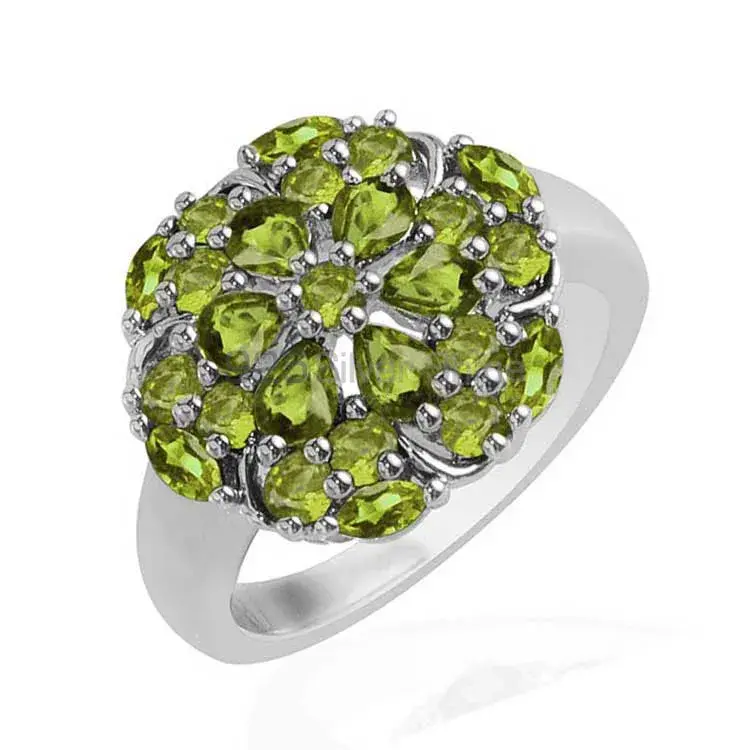 925 Sterling Silver Handmade Rings In Peridot Gemstone Jewelry 925SR1728_1