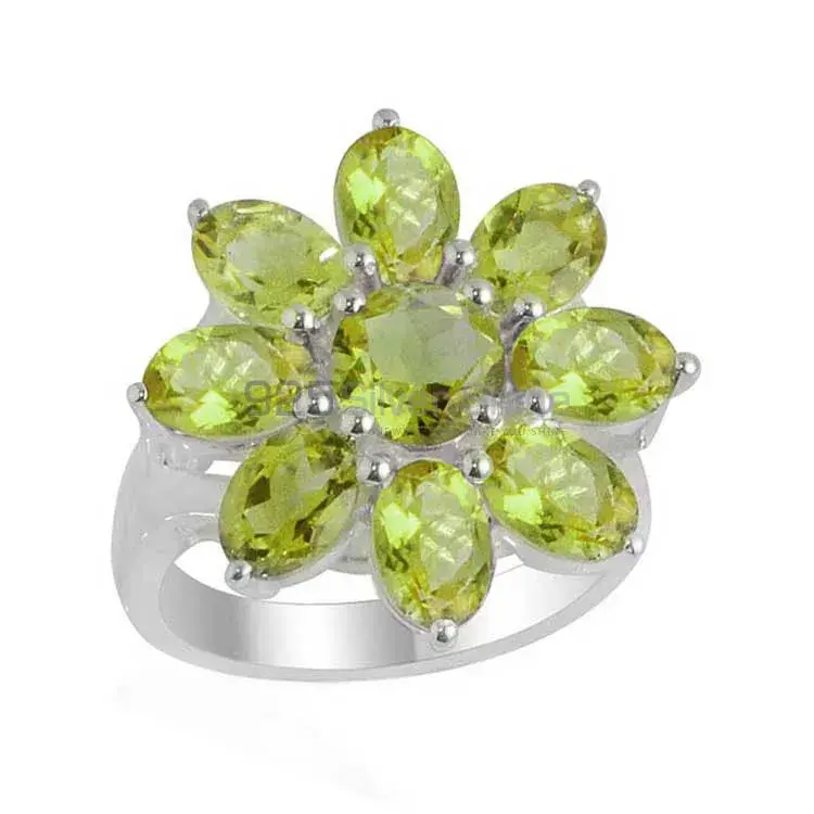 925 Sterling Silver Handmade Rings Suppliers In Peridot Gemstone Jewelry 925SR2111_0