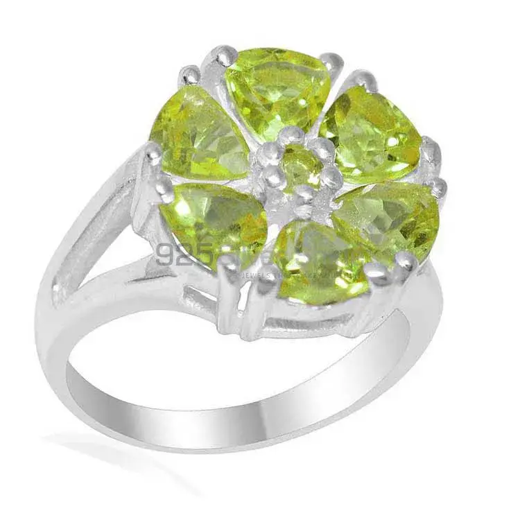925 Sterling Silver Handmade Rings In Peridot Gemstone Jewelry 925SR2190_0