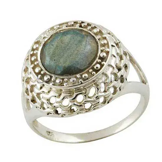925 Sterling Silver Handmade Rings Suppliers In Labradorite Gemstone Jewelry 925SR3557_0