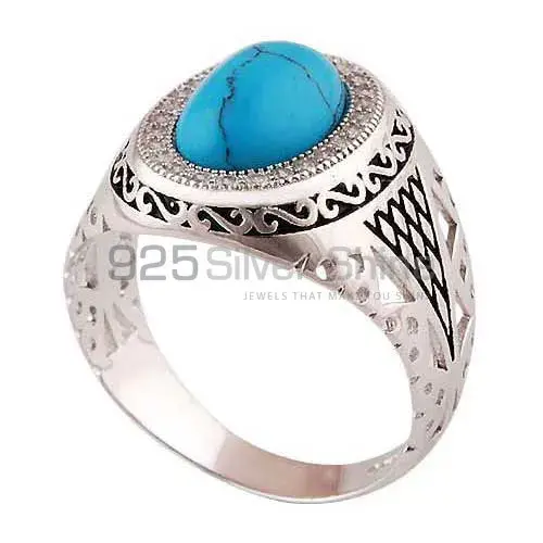 925 Sterling Silver Handmade Rings In Turquoise Gemstone Jewelry 925SR3987_0
