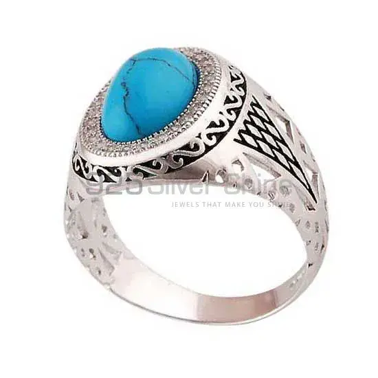 925 Sterling Silver Handmade Rings In Turquoise Gemstone Jewelry 925SR3987_1