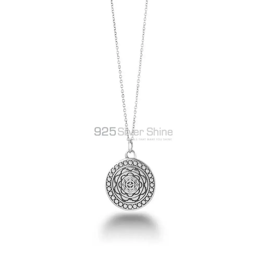 925 Sterling Silver Mandala Handmade Pendant 925MN131