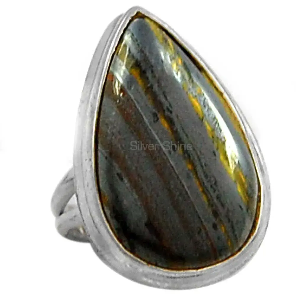925 Sterling Silver Iran Tiger Eye Gemstone Rings 925SR2295_0