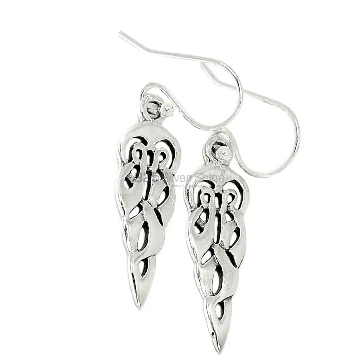 925 Sterling Silver Oxidized Earrings Jewelry 925SE2887_3