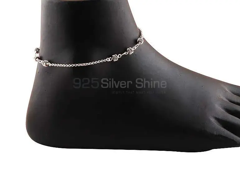 925 Sterling Silver Plain Anklet Collection
