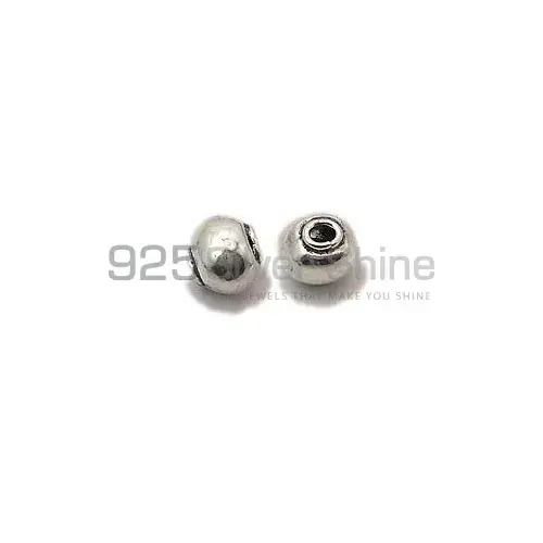 925 Sterling silver Plain Rondell Handmade Beads 9.5x10.5x9.4mm .Sold Per Package of 10-925SPB101