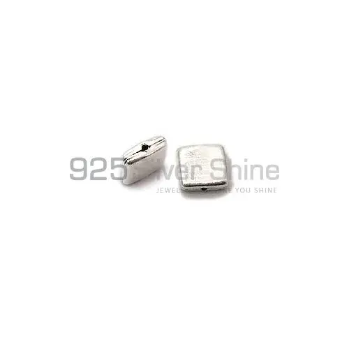 925 Sterling silver Plain Square Handmade Beads 8.7x3.1mm .Sold Per Package of 10-925SPB110
