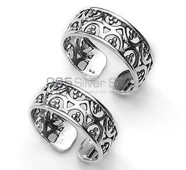 925 Sterling Silver Plain Toe Ring Jewelry 925STR05