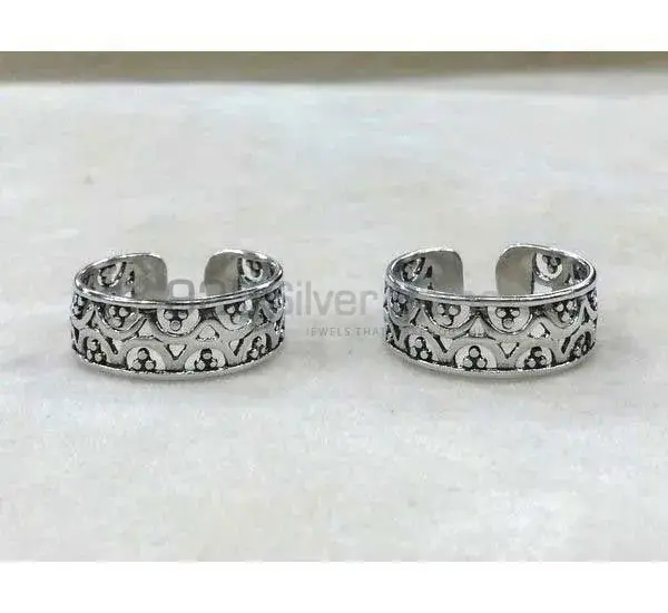 925 Sterling Silver Plain Toe Ring Jewelry 925STR05_1