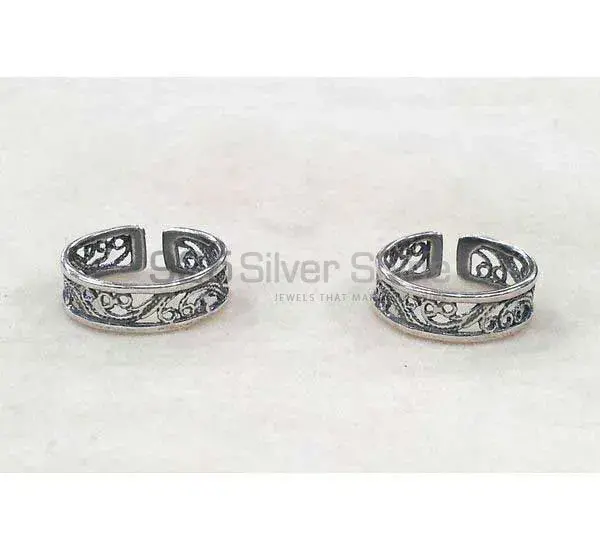 925 Sterling Silver Plain Toe Ring Jewelry 925STR84