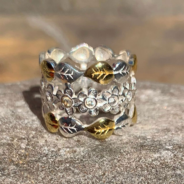 925 Sterling Silver Ring In Cubic Zirconium Gemstone Jewelry SSR179_2