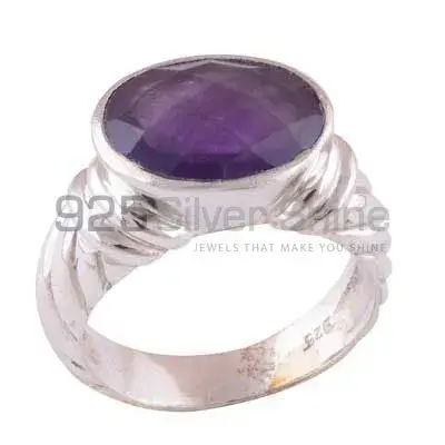 Amethyst Birthstone Silver Rings Jewelry 925SR3455