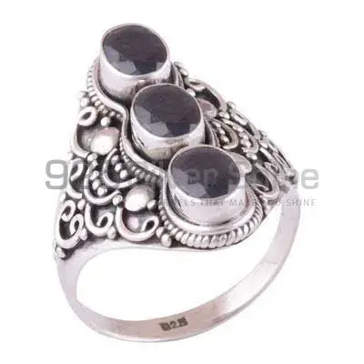925 Sterling Silver Rings Exporters In Genuine Black Onyx Gemstone 925SR3885