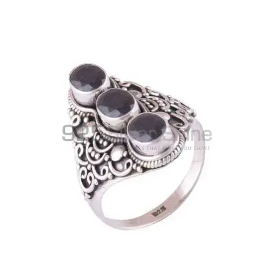 925 Sterling Silver Rings Exporters In Genuine Black Onyx Gemstone 925SR3885_0
