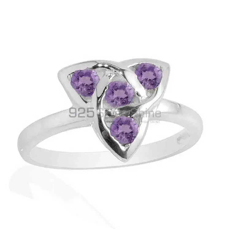 925 Sterling Silver Rings Exporters In Natural Amethyst Gemstone 925SR2086_0