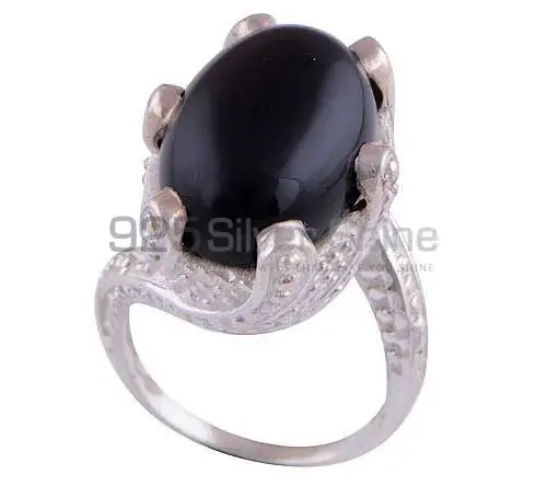 925 Sterling Silver Rings In Natural Black Onyx Gemstone 925SR2885