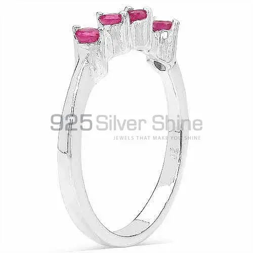 925 Sterling Silver Rings Exporters In Natural Dyed Ruby Gemstone 925SR3122_0