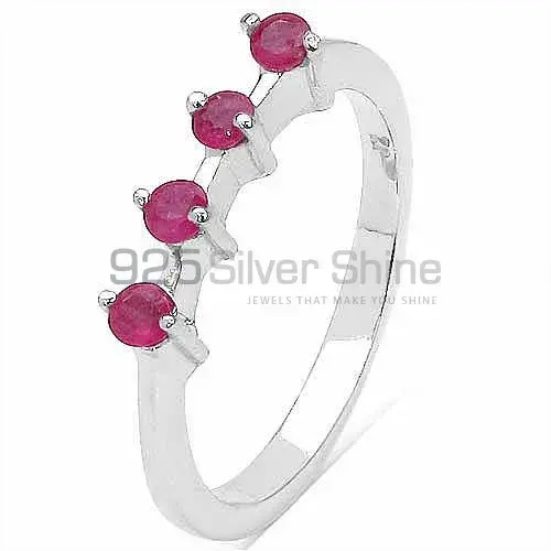 925 Sterling Silver Rings Exporters In Natural Dyed Ruby Gemstone 925SR3122_1